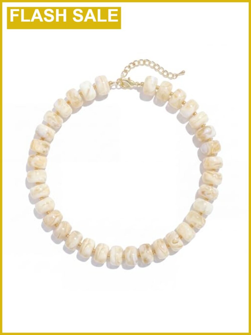 Acrylic Beaded Choker Necklace Chunky Statement Jewelry Gift for Women